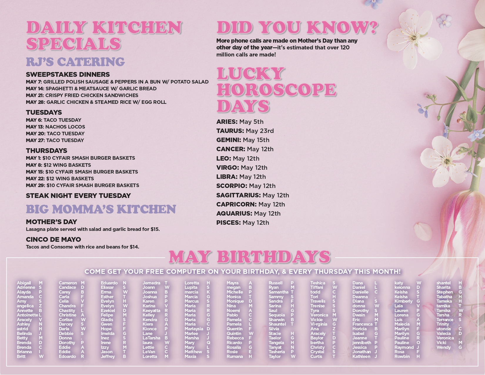 TCB-jones-events calendar